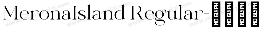 MeronaIsland Regular字体转换